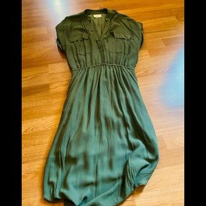 Maeve by Anthropologie Olive green midi dress